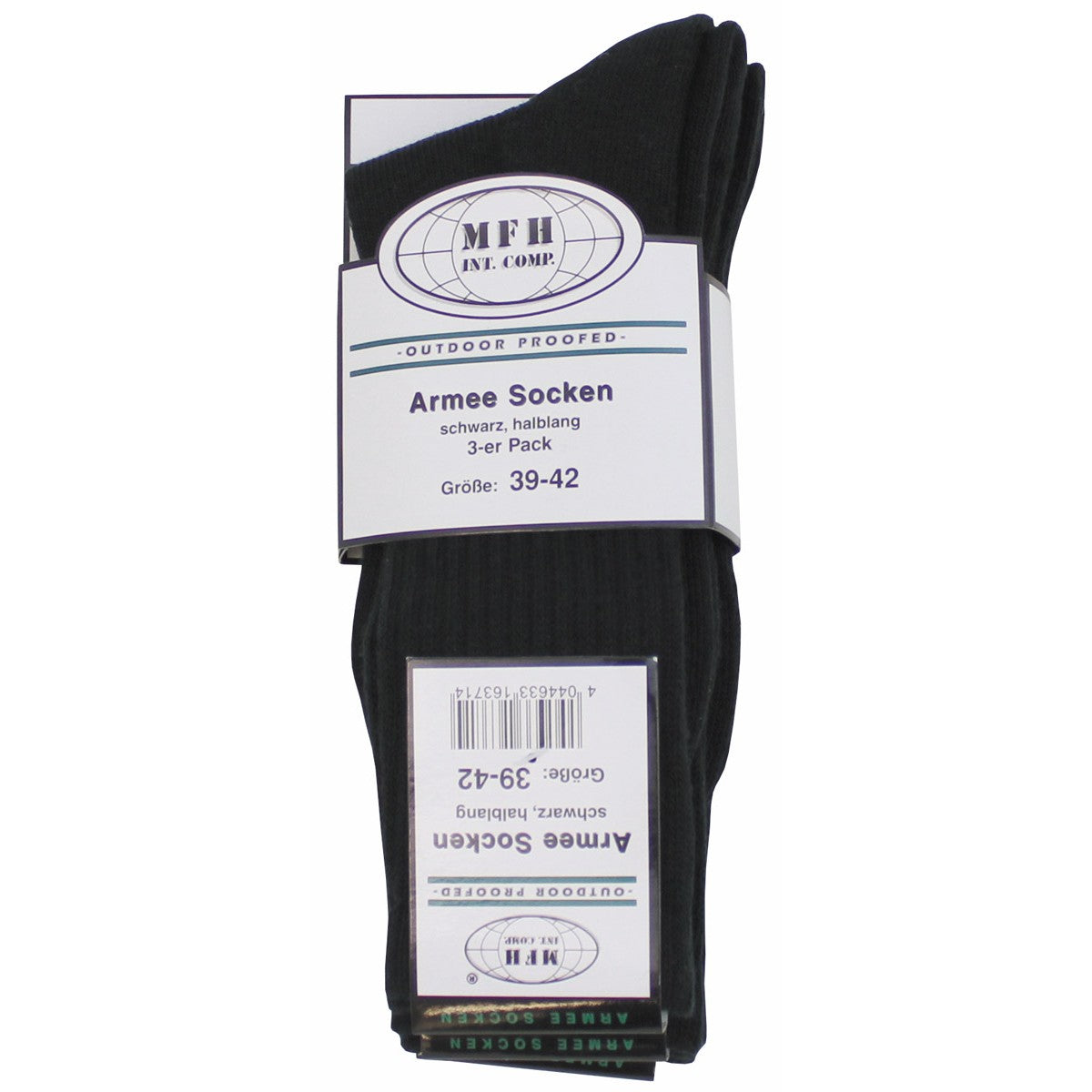 Army Socken Halblang 3er Pack