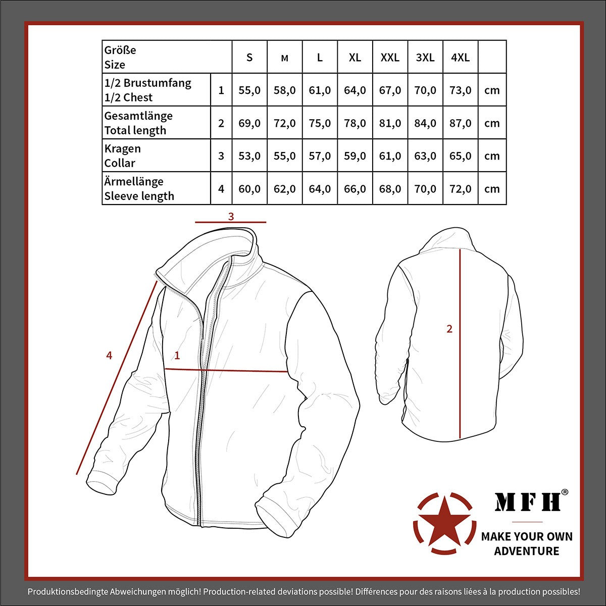 Fleece Jacke Combat