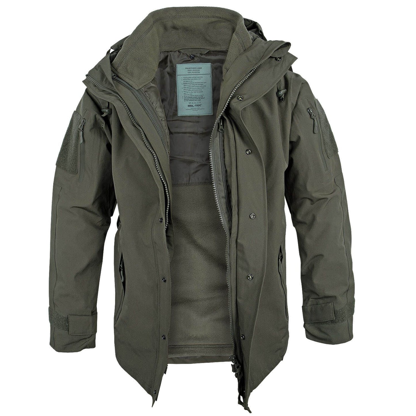Nässeschutzjacke mit Fleece