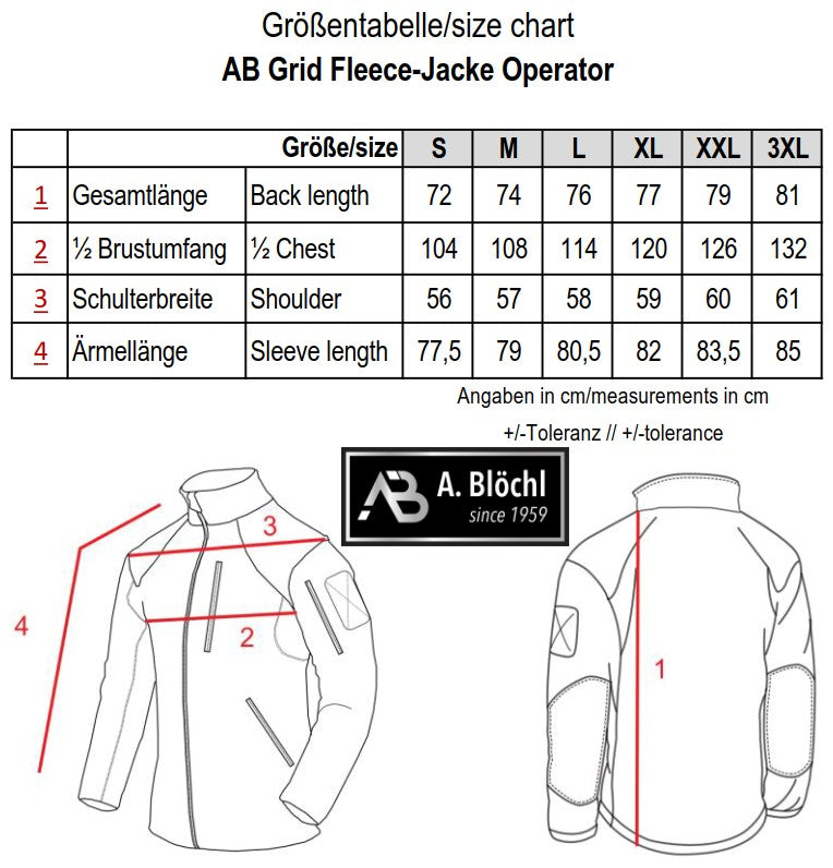 A. Blöchl AB Operator Grid Fleece Jacke