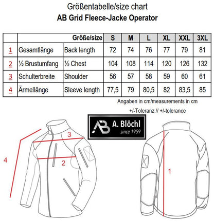 A. Blöchl AB Operator Grid Fleece Jacke