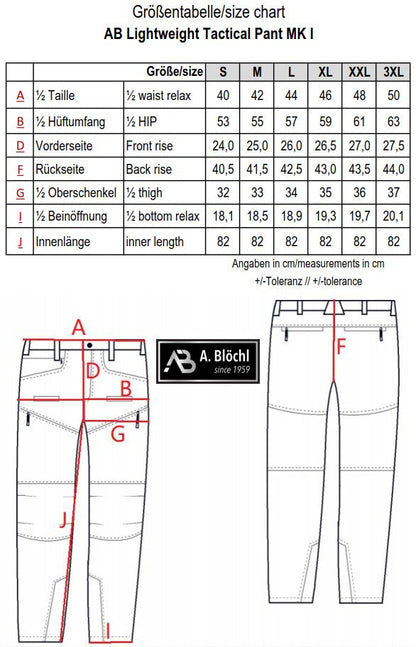 A. Blöchl AB Lightweight Tactical Pants MK I