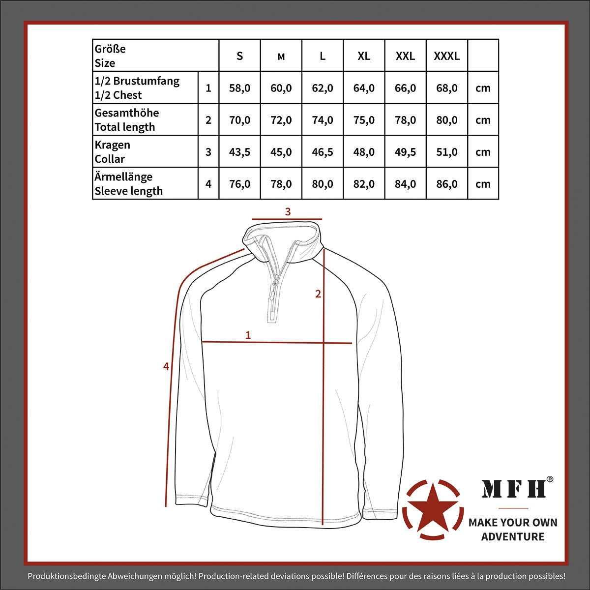 Microfleece Pullover Troyer