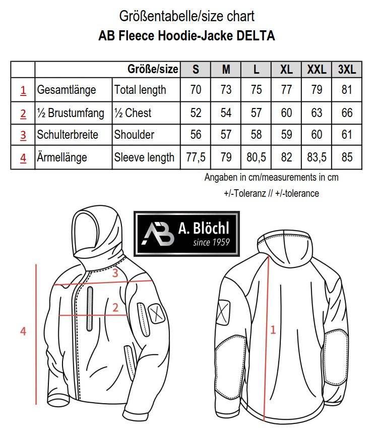 A. Blöchl AB Delta Grid Fleece Hoodie