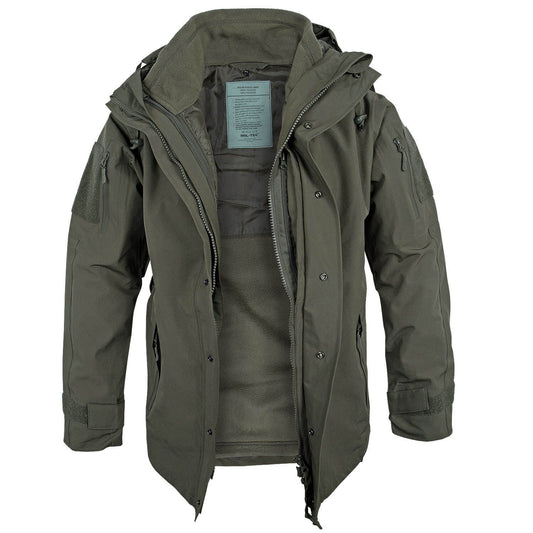 Nässeschutzjacke mit Fleece