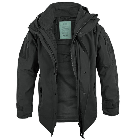 Nässeschutzjacke mit Fleece