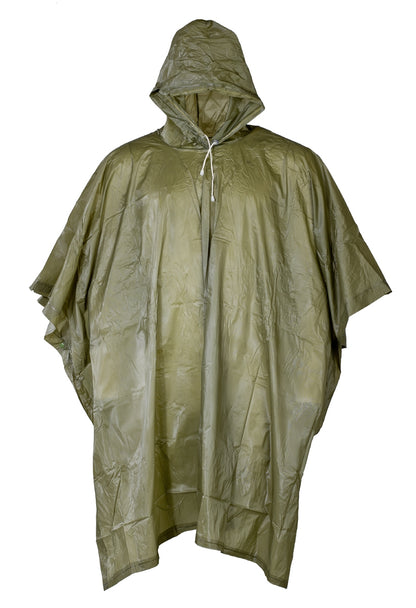 Regenponcho Oliv Vinyl