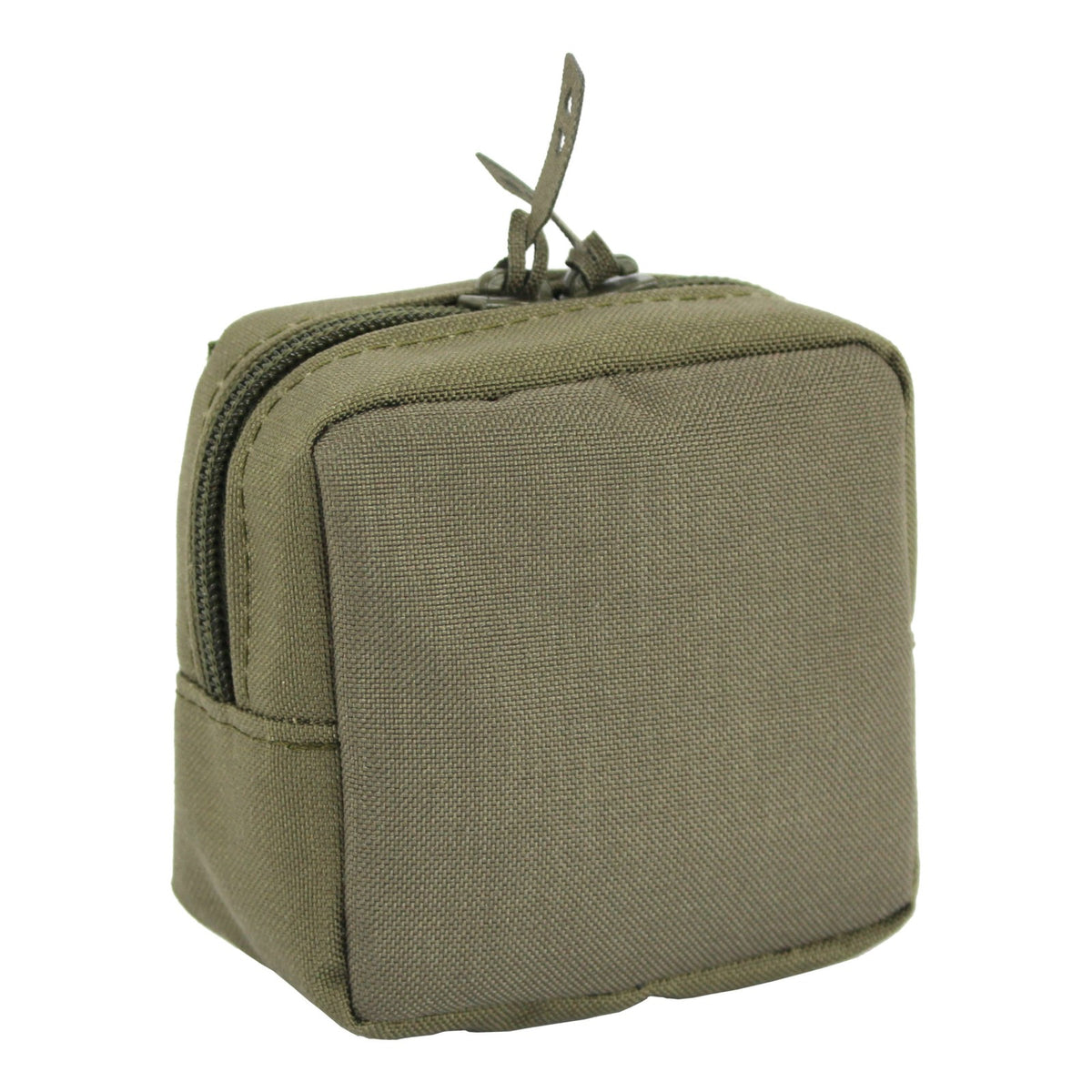 Zentauron Micro Mehrzwecktasche Klett – Steingrau-Oliv, Vorderansicht